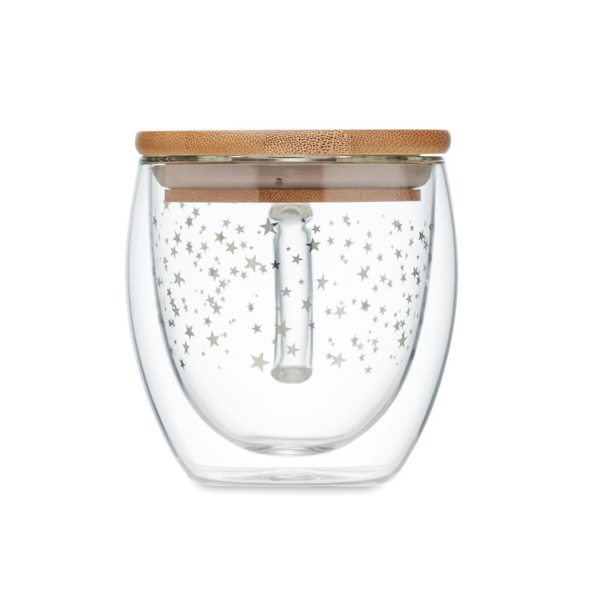 Kubki z logo – kubek z podwójnego szkła sion – przezroczysty cx1523-22-top Kubek z podwójnego szkła SION - przezroczysty cx1523-22-top