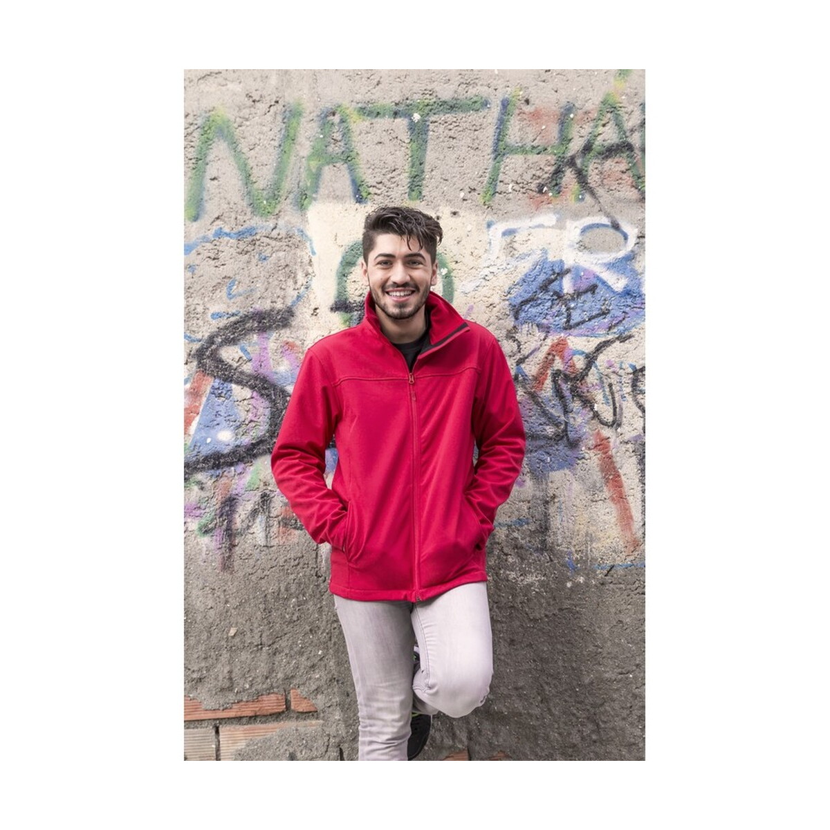 Kurtki z logo – wodoodporna i oddychająca kurtka – czarna V7138_A Wodoodporna i oddychająca kurtka - czarna V7138_A