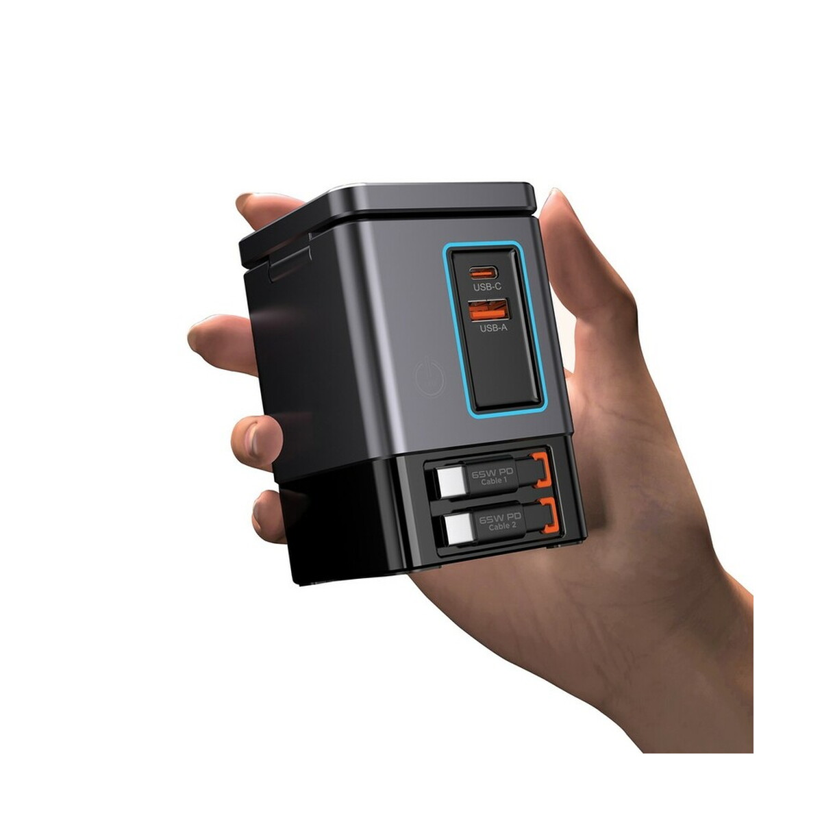 Ładowarki z logo – ładowarka ścienna 105w urban vitamin sacramento – szara P309.5402__B_12 Ładowarka ścienna 105W Urban Vitamin Sacramento - szara P309.5402__B_12