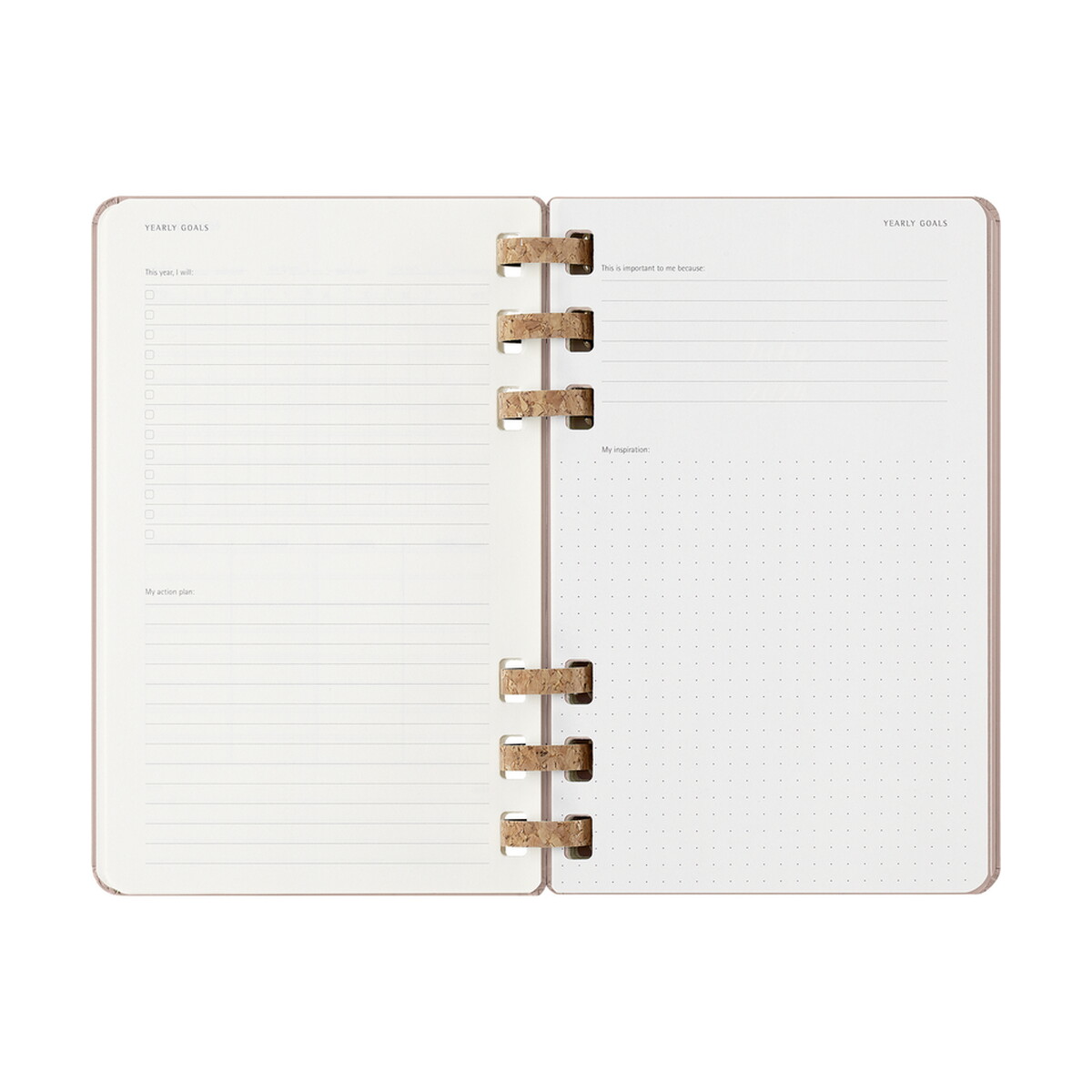 Notatniki z logo – spiralny kalendarz moleskine – beżowy VM890.2026-20_INS07 Spiralny kalendarz MOLESKINE - beżowy VM890.2026-20_INS07