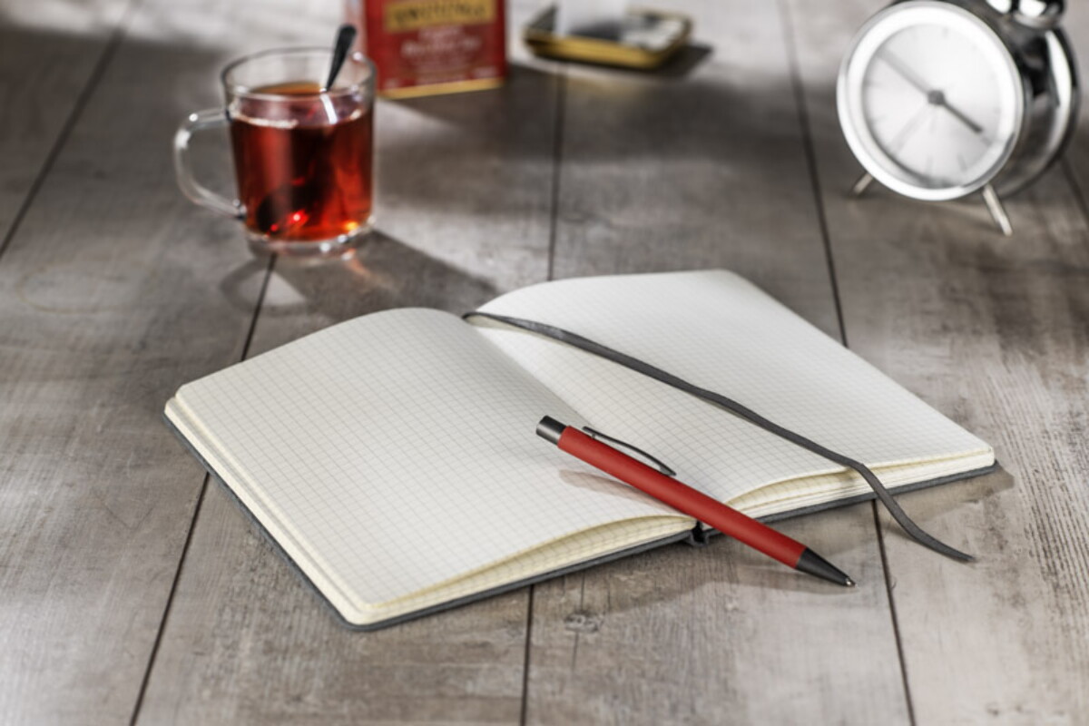 Notesy z logo – notes cantra a5 – grafitowy 18221-15_m Notes CANTRA A5 - grafitowy 18221-15_m