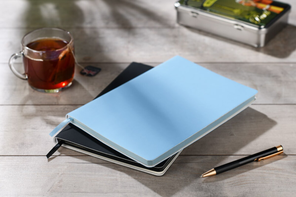 Notesy z logo – notes softy b5 – błękitny 18216-08_l Notes SOFTY B5 - błękitny 18216-08_l