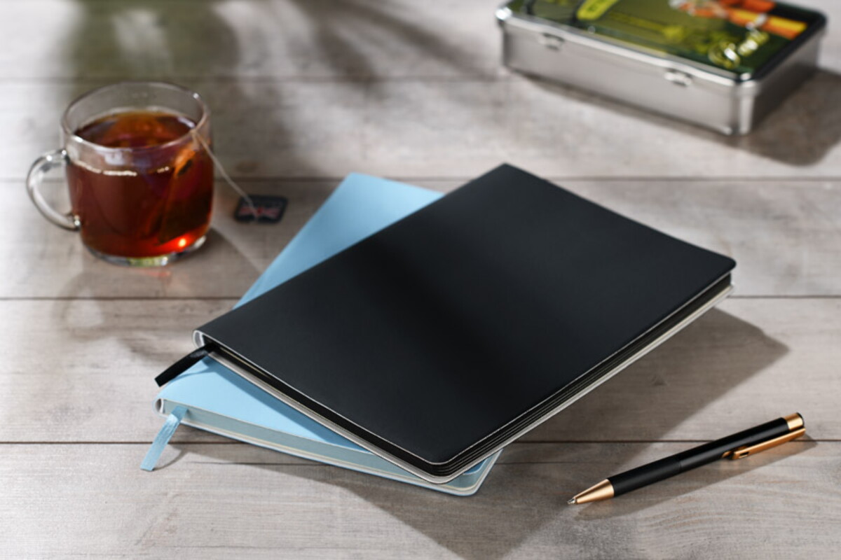 Notesy z logo – notes softy b5 – czarny 18216-02_l Notes SOFTY B5 - czarny 18216-02_l