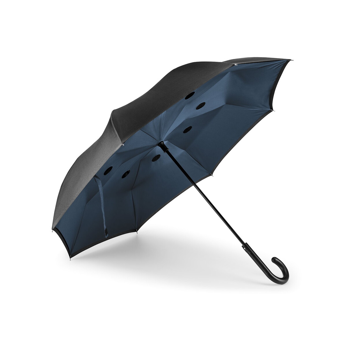 ANGELA. Parasol dwustronny 190T pongee - granatowy 99146_104