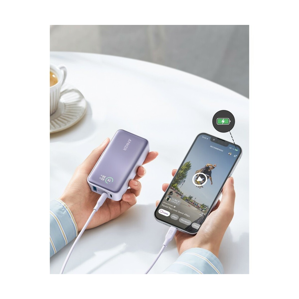 Powerbanki z logo – power bank 10000 mah anker – czarny VR013-03_RBA1256G12__M_401 Power bank 10000 mAh Anker - czarny VR013-03_RBA1256G12__M_401