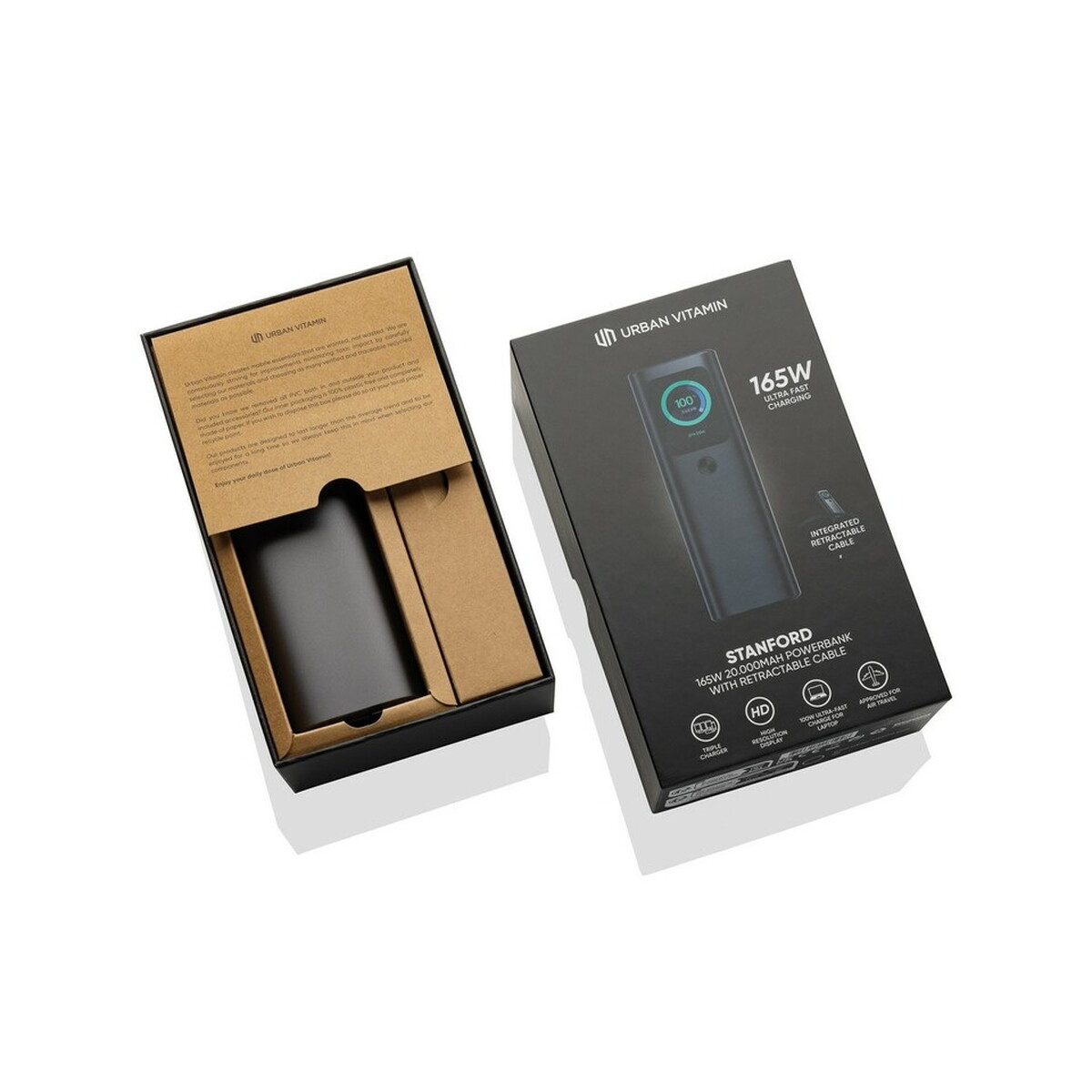 Powerbanki z logo – power bank 20000 mah urban vitamin stanford – szary P322.7802__P_500 Power bank 20000 mAh Urban Vitamin Stanford - szary P322.7802__P_500