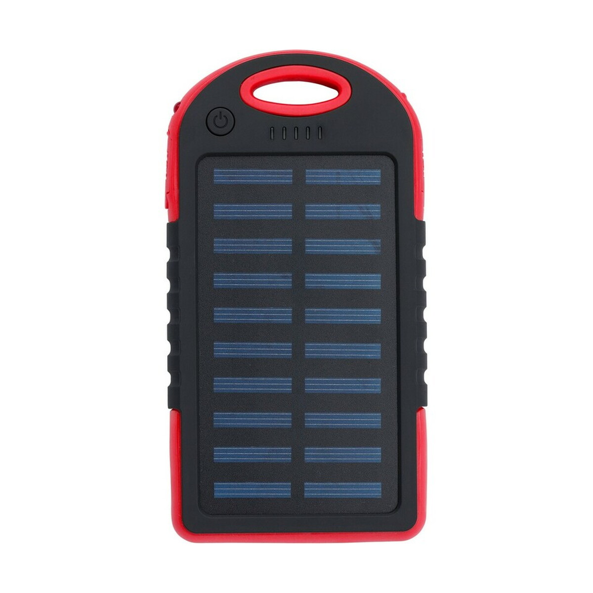 Power bank 4000 mAh z ładowarką słoneczną - czerwony VA275-05_AAB01