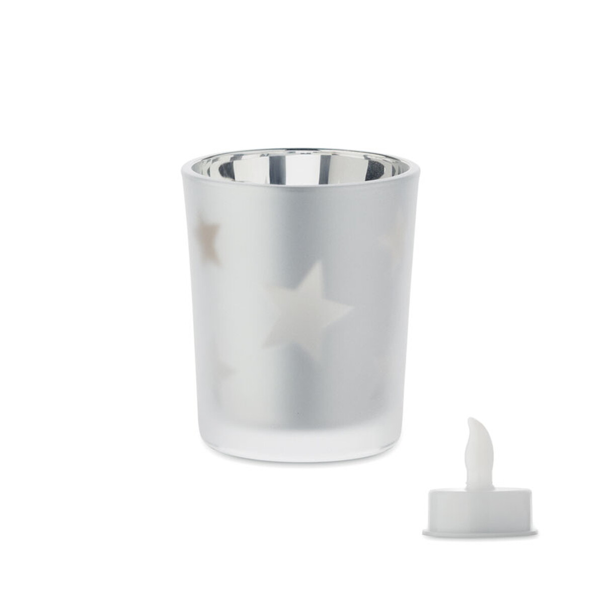 Świeczka tealight LED LANDLE - srebrna mat cx1572-16