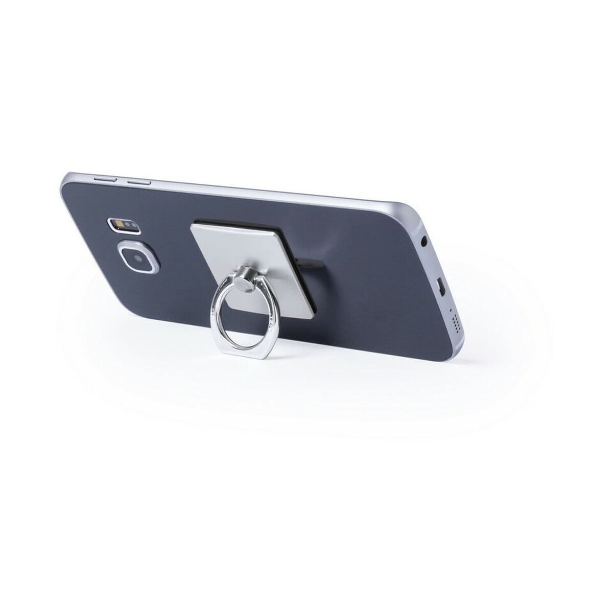 Uchwyty do selfie z logo – uchwyt do telefonu, stojak na telefon – srebrny V2890-32_AAA02 Uchwyt do telefonu, stojak na telefon - srebrny V2890-32_AAA02