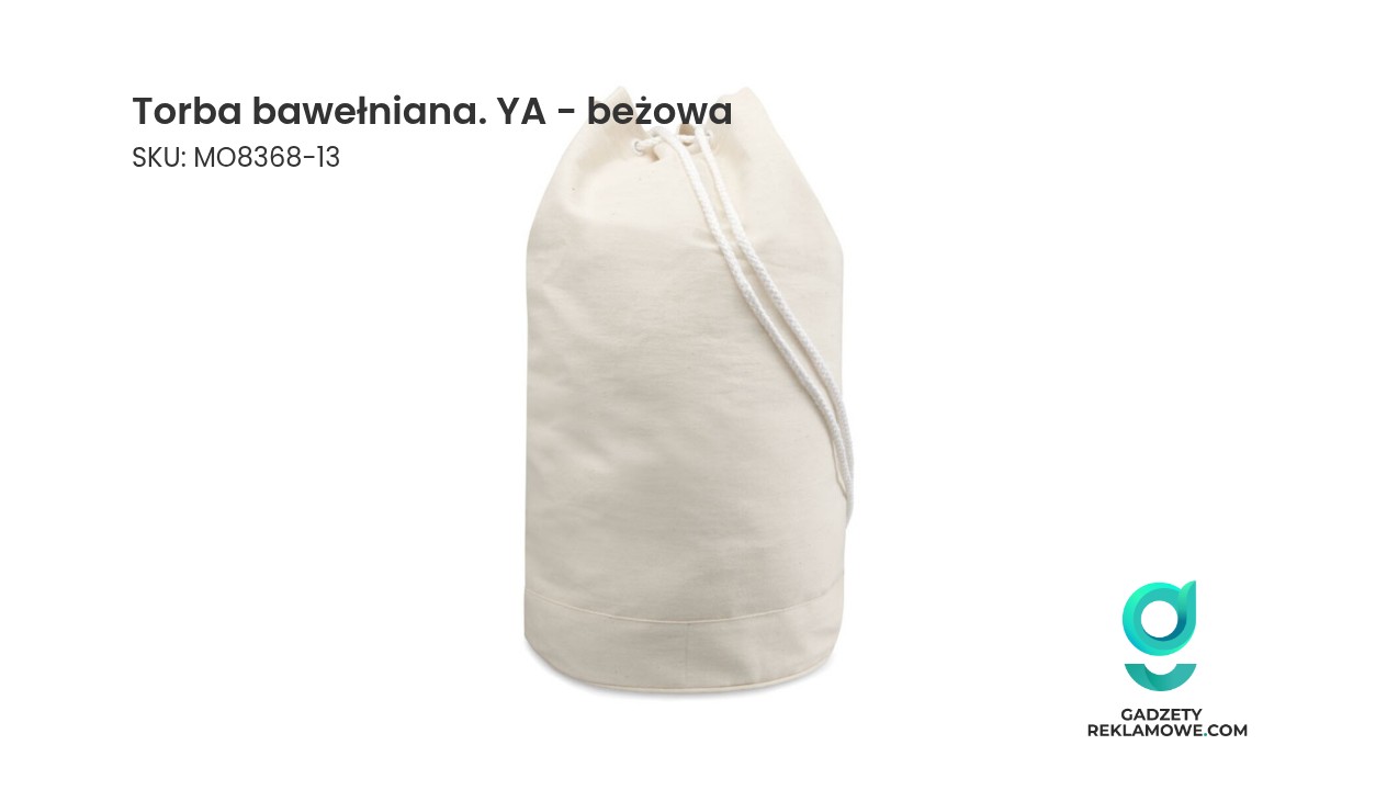 Torba bawełniana. YA - beżowa Beżowa torba bawełniana YA