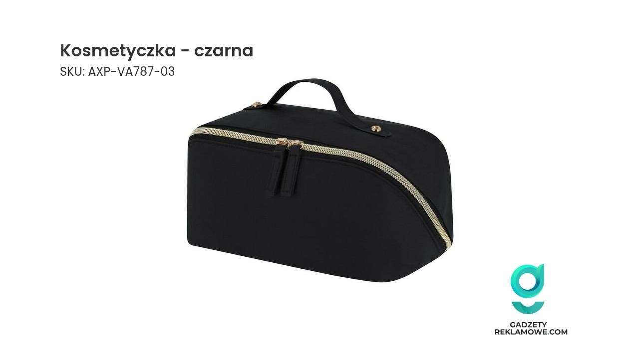 Kosmetyczka - czarna Czarna kosmetyczka