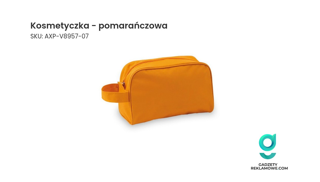 Kosmetyczka - pomarańczowa Kosmetyczka w kolorze pomarańczowym