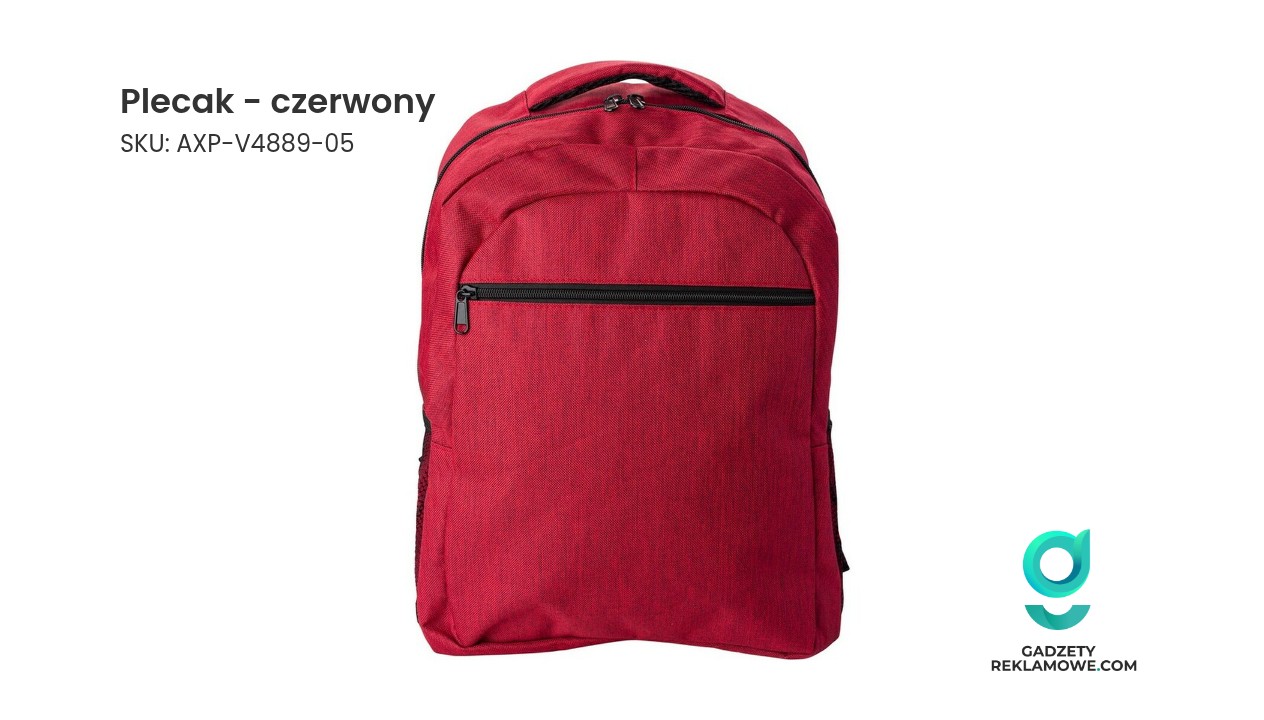 Plecak - czerwony Czerwony plecak o wysokiej jakości