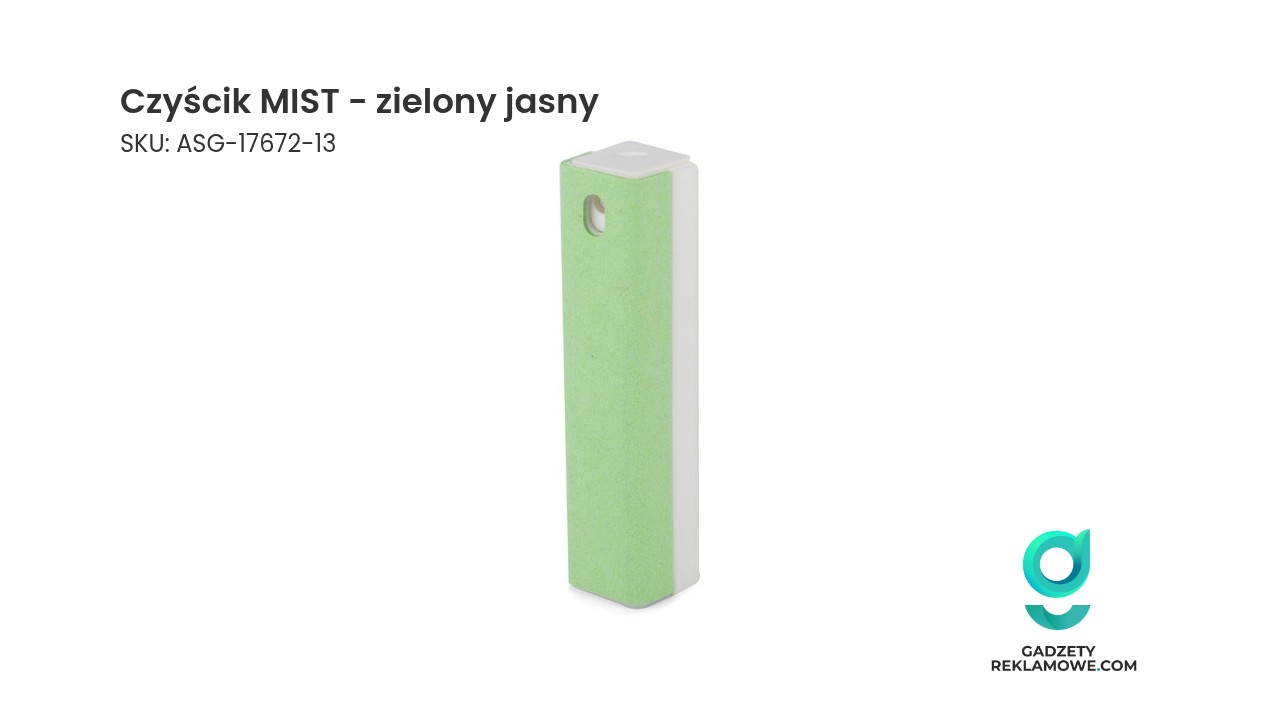 Czyścik MIST - zielony jasny Czyścik MIST w kolorze jasnozielonym