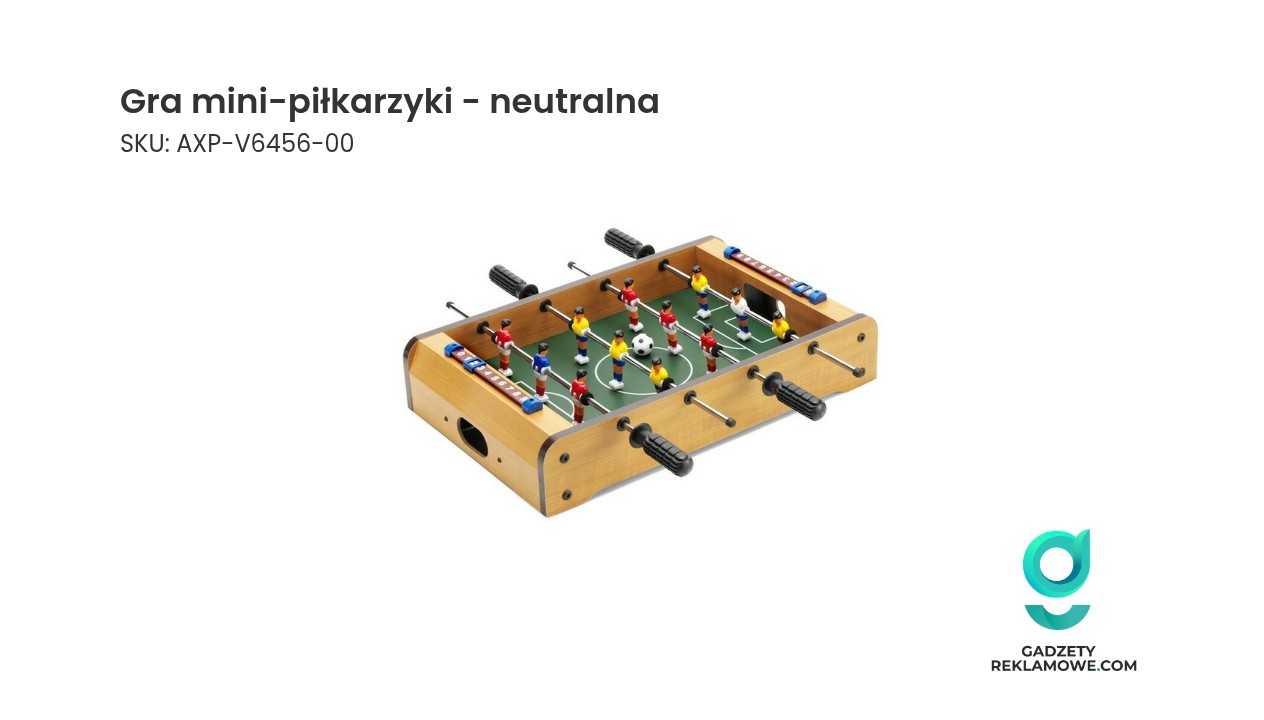 Mini gra piłkarzyki w neutralnych kolorach na stół