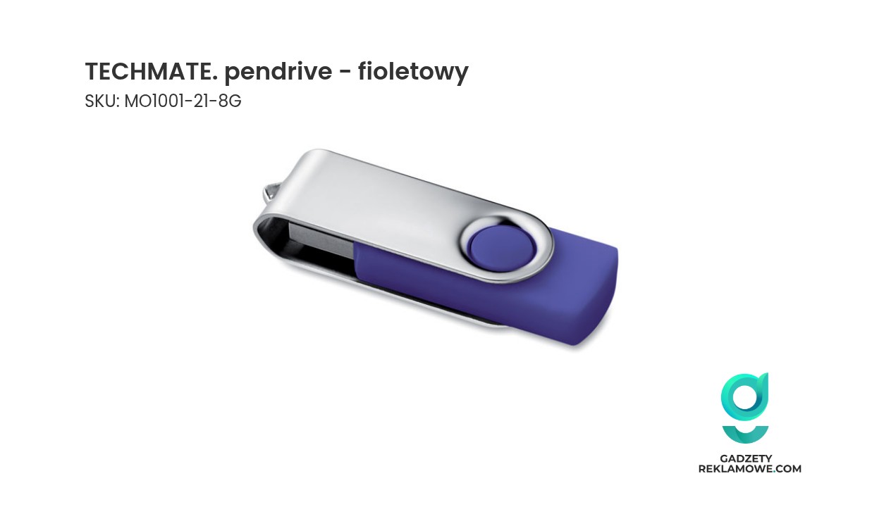 TECHMATE. pendrive - fioletowy TECHMATE pendrive fioletowy