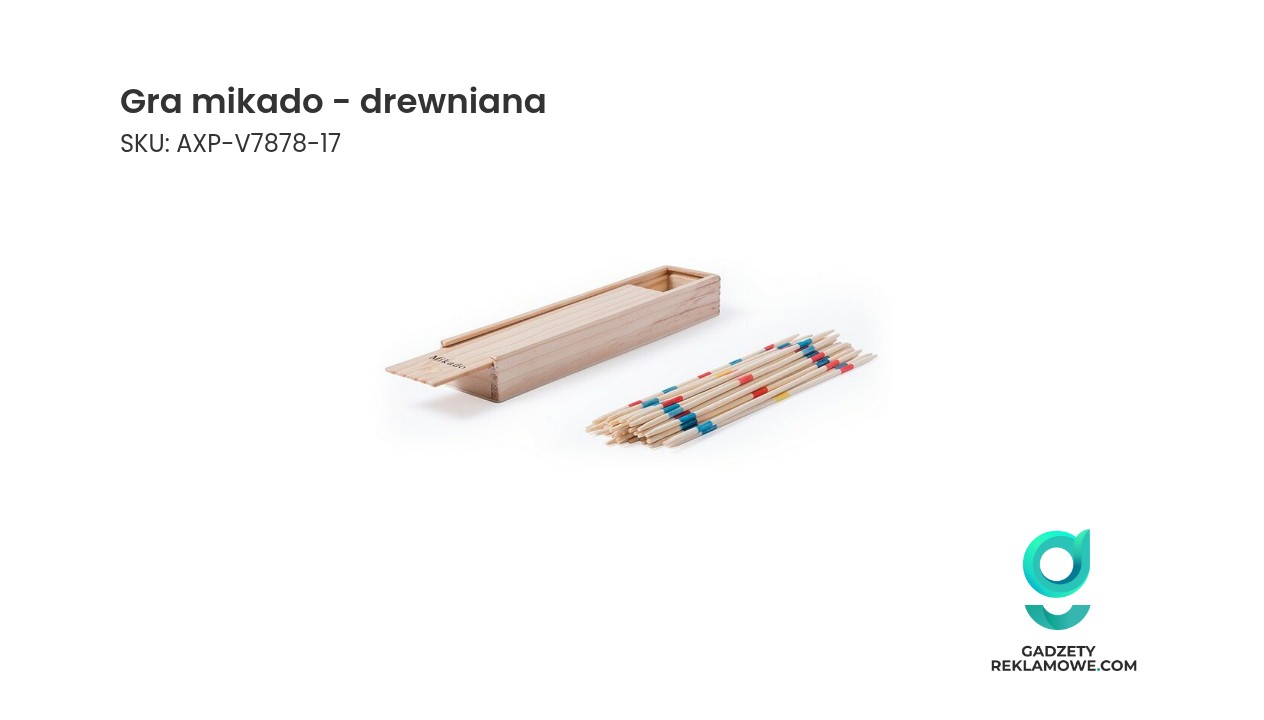 Gra mikado z drewnianymi patyczkami