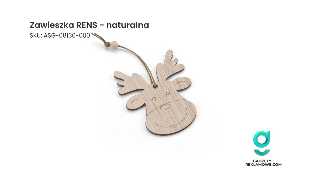 Zawieszka RENS w kolorze naturalnym