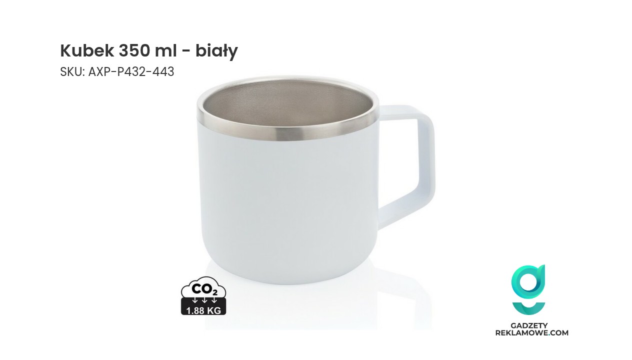 Kubek 350 ml - biały Kubek 350 ml biały
