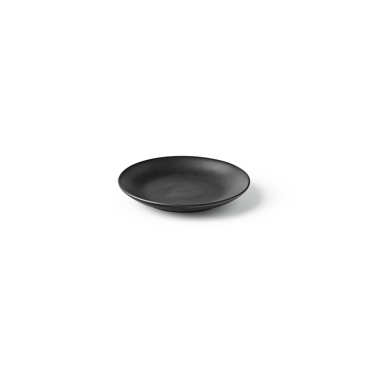 Monet ceramic dessert plate. Matt finish. Made in Portugal - Black APL002_103