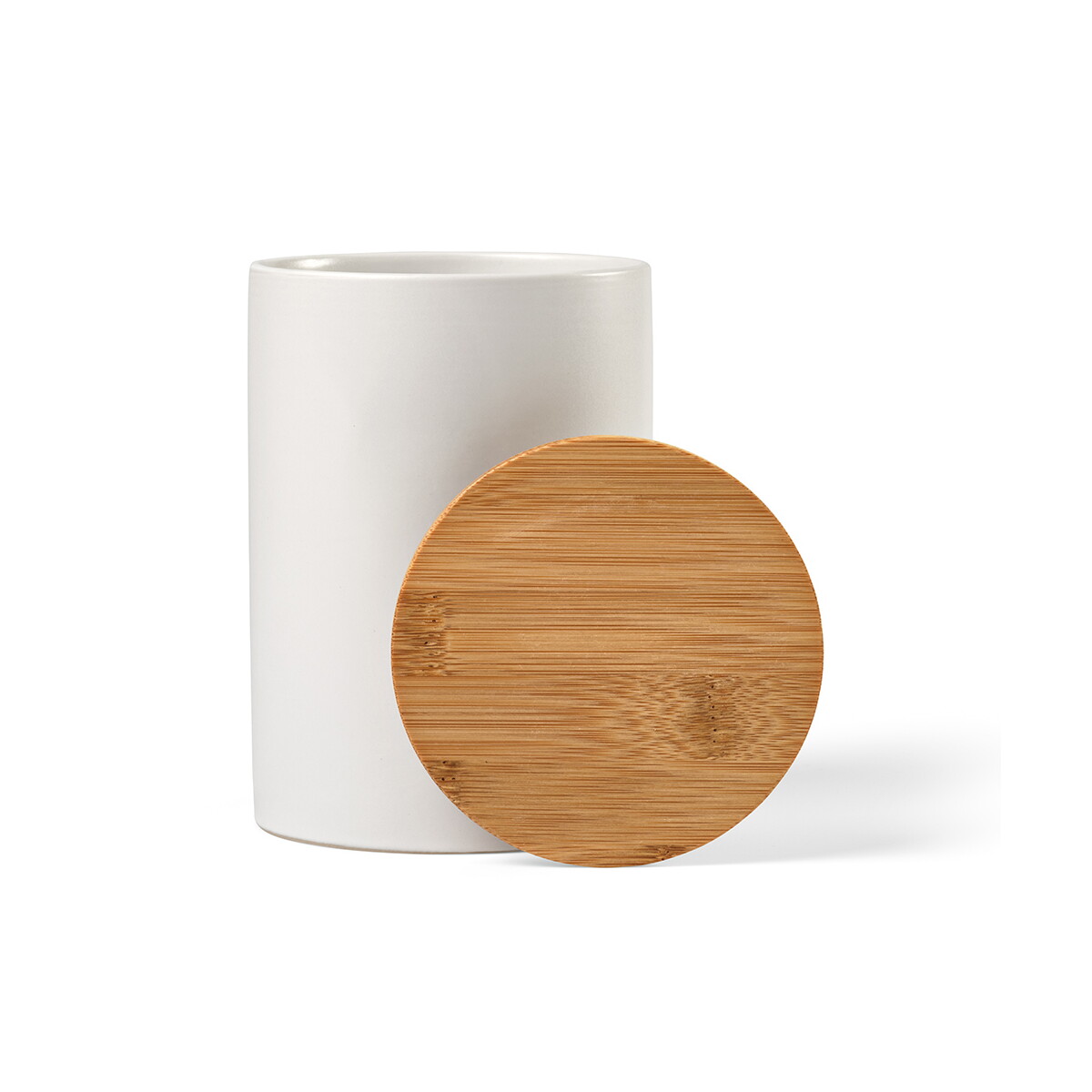 Artykuły do domu z logo – munch 1000 kanister ceramiczny 980 ml – biały ACN003_106-A Munch 1000 Kanister ceramiczny 980 ml - Biały ACN003_106-A