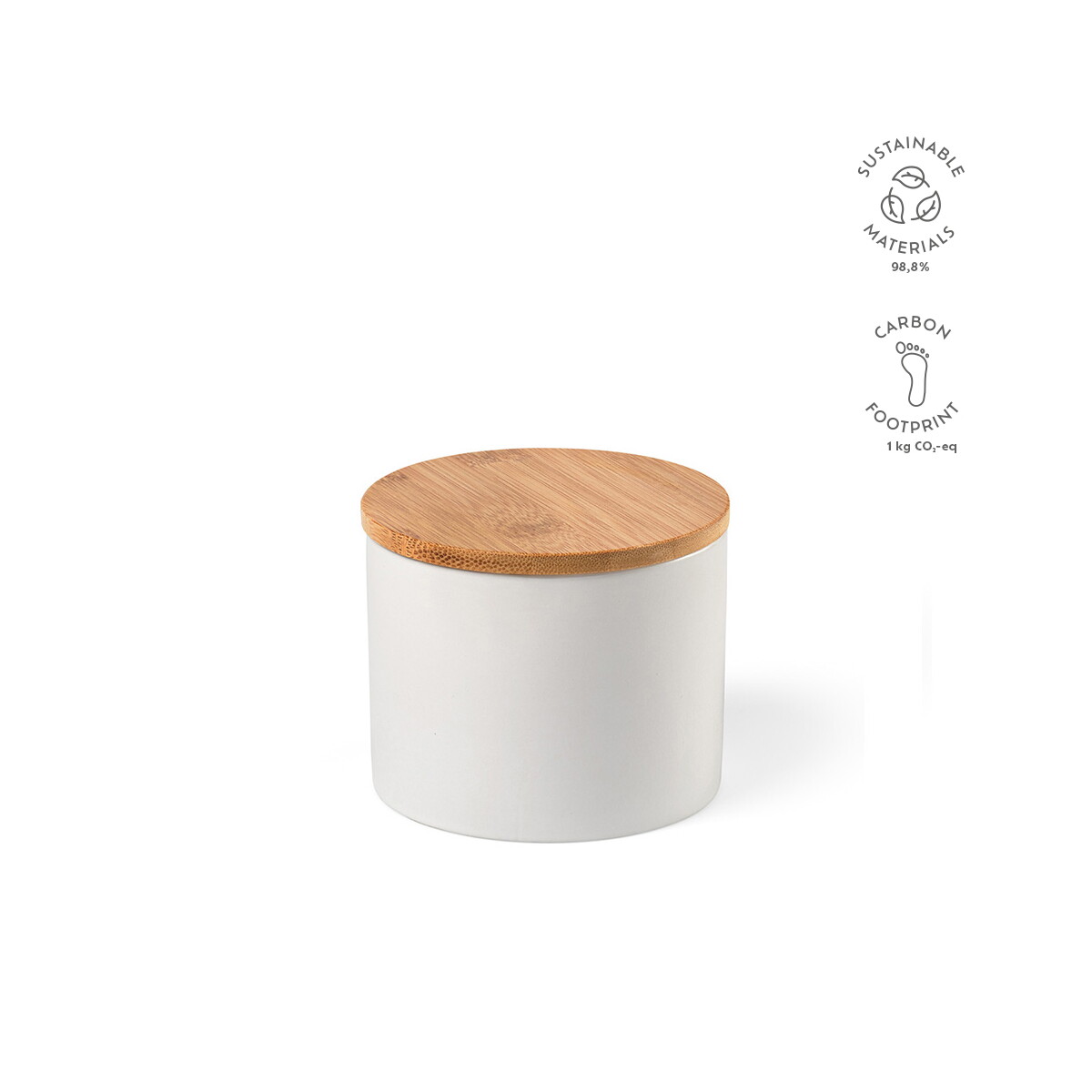 Artykuły do domu z logo – munch 500 kanister ceramiczny 525 ml – biały ACN004_106-kpi Munch 500 Kanister ceramiczny 525 ml - Biały ACN004_106-kpi