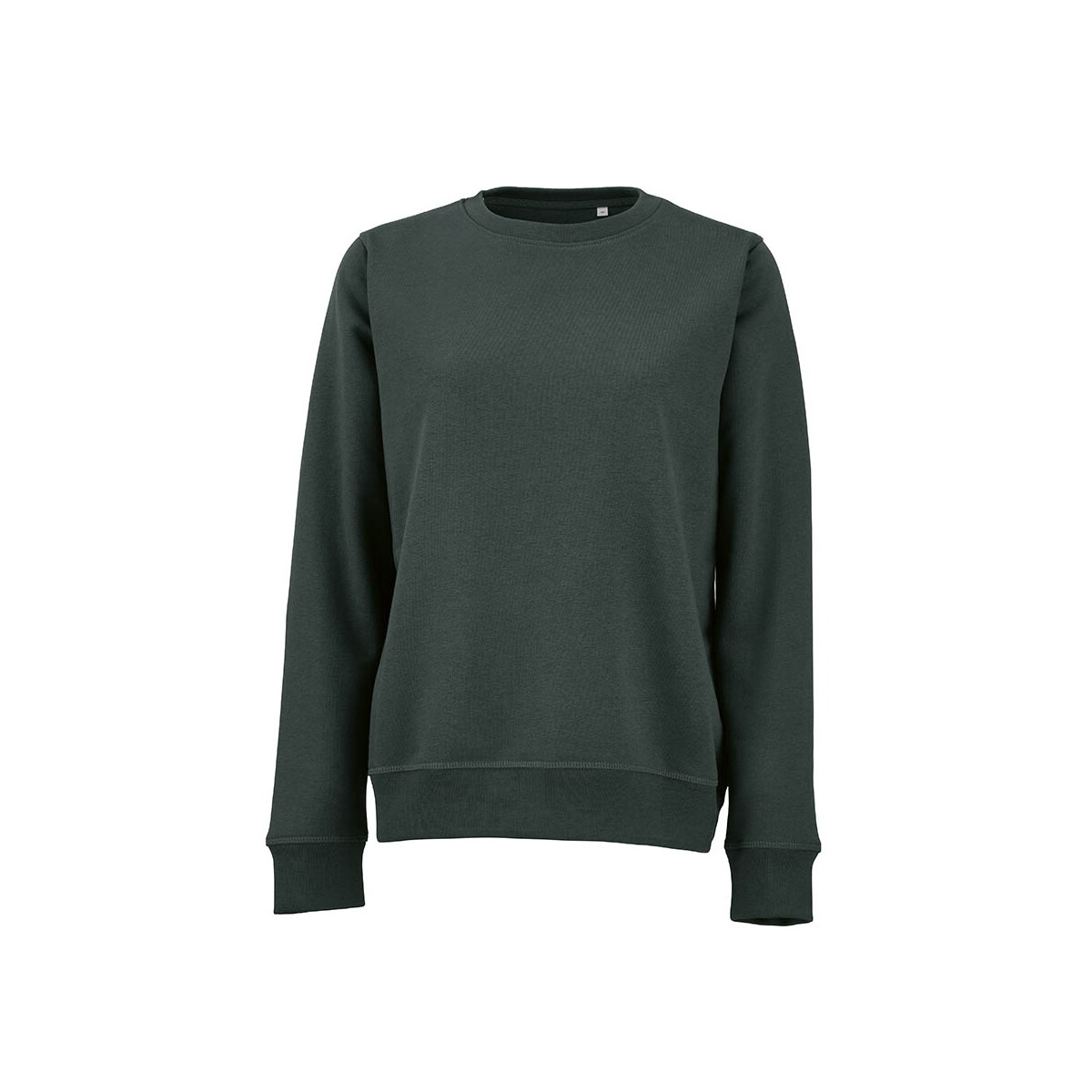 Waikiki W Women's crew neck sweatshirt. Org. cotton and rPET. 300gsm - Dark green ASW004_129-front