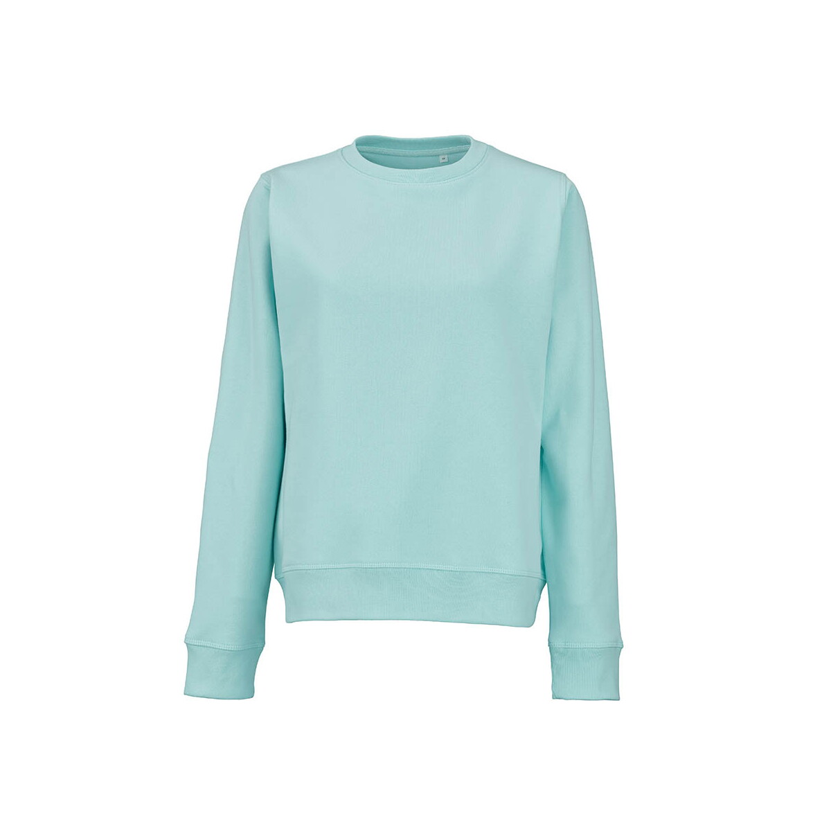 Waikiki W Women's crew neck sweatshirt. Org. cotton and rPET. 300gsm - Light green ASW004_119-front