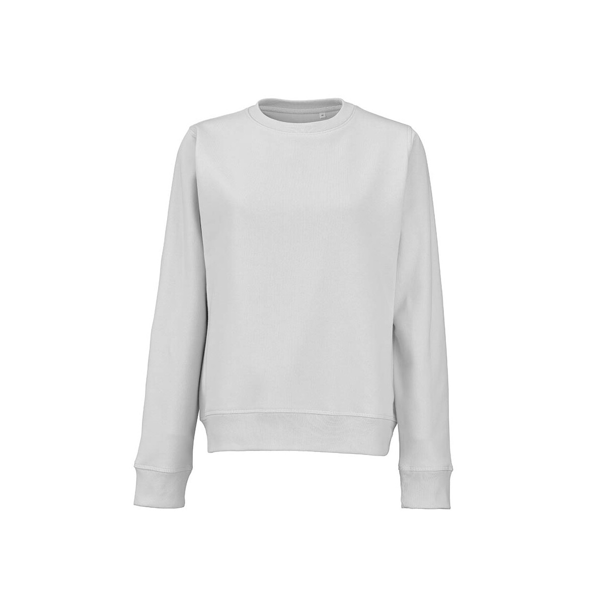 Waikiki W Women's crew neck sweatshirt. Org. cotton and rPET. 300gsm - Light grey ASW004_123-front
