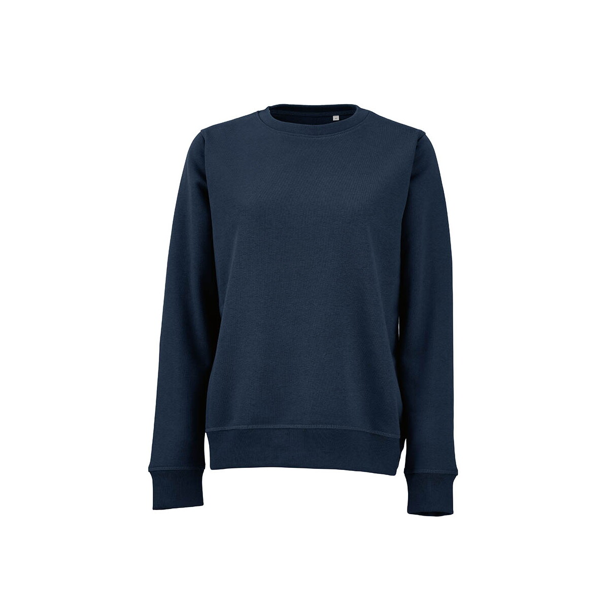 Waikiki W Women's crew neck sweatshirt. Org. cotton and rPET. 300gsm - Navy blue ASW004_134-front