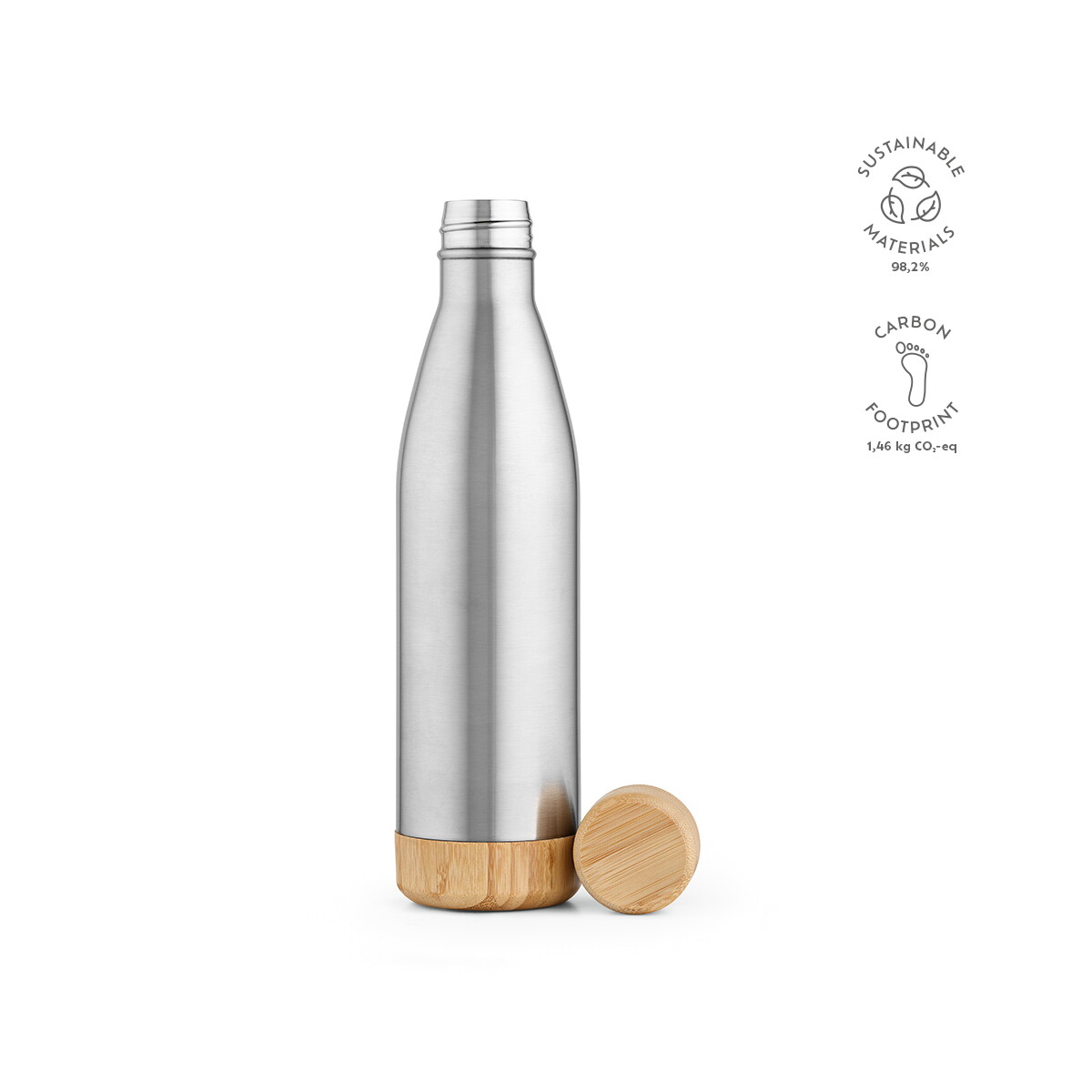 Butelki z logo – butelka congo ze stali nierdzewnej z recyklingu 780 ml – srebrna ABT017_107-kpi Butelka Congo ze stali nierdzewnej z recyklingu 780 ml - Srebrna ABT017_107-kpi