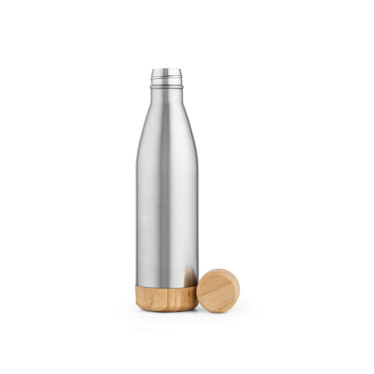 Butelki z logo – butelka congo ze stali nierdzewnej z recyklingu 780 ml – srebrna ABT017_107 Butelka Congo ze stali nierdzewnej z recyklingu 780 ml - Srebrna ABT017_107