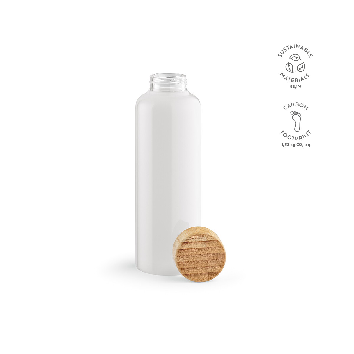 Butelki z logo – butelka indus szklo borokrzemowe 510 ml – biała ABT024_106-kpi Butelka Indus Szklo borokrzemowe 510 ml - Biała ABT024_106-kpi