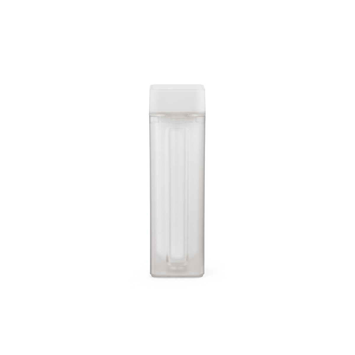 Butelki z logo – butelka lucen z recyklingowanego abs 540 ml – biała ABT004_106-front Butelka Lucen z recyklingowanego ABS 540 ml - Biała ABT004_106-front