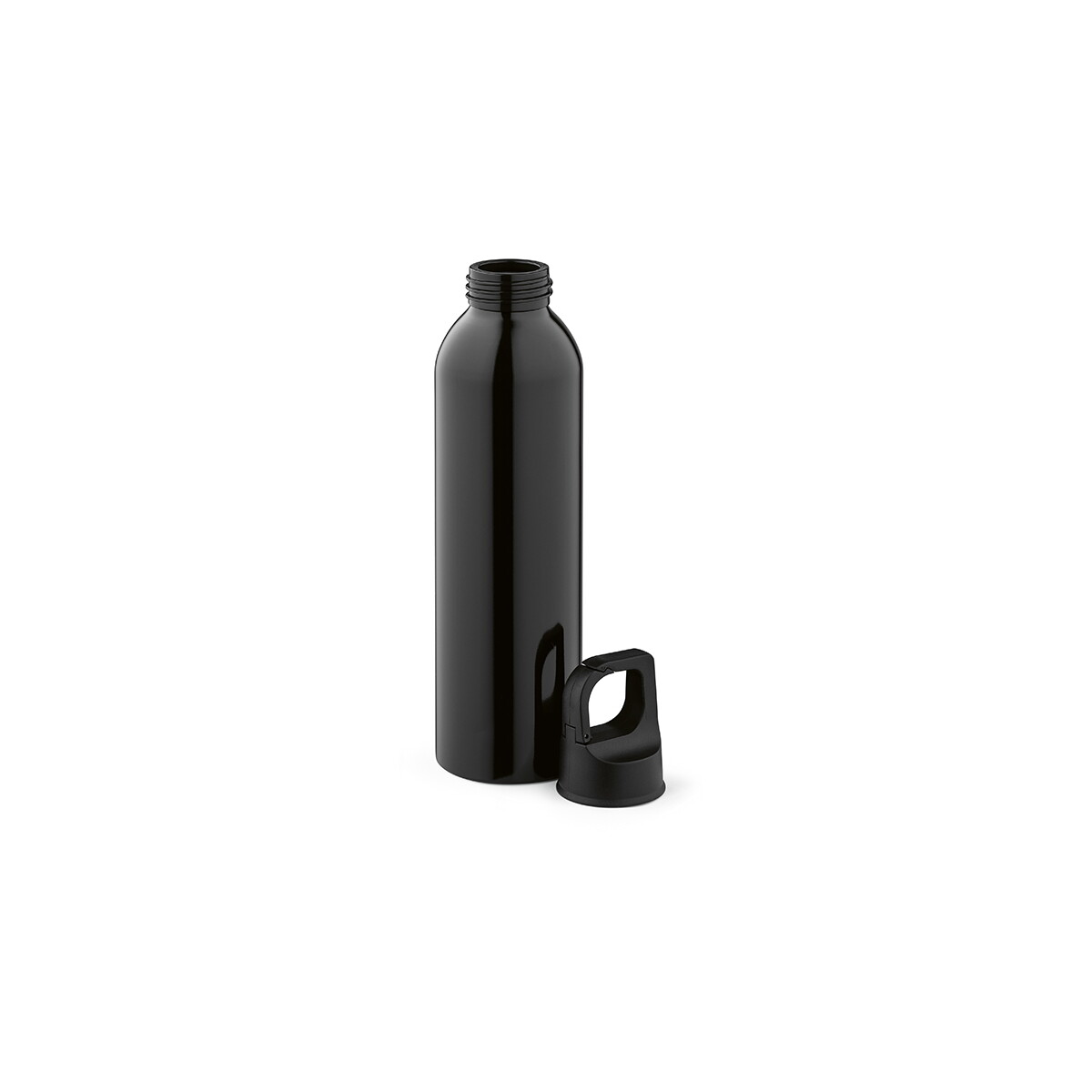 Butelki z logo – butelka mackenzie z recyklingowanego aluminium 690 ml – czarna ABT019_103-C Butelka Mackenzie z recyklingowanego aluminium 690 ml - Czarna ABT019_103-C