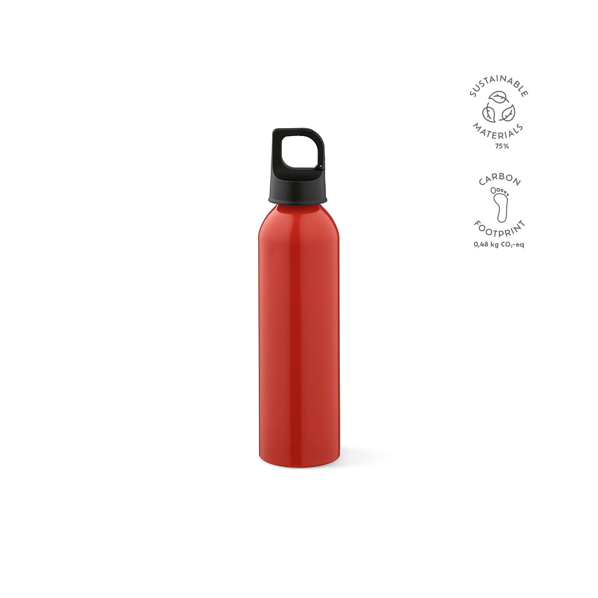 Butelki z logo – butelka mackenzie z recyklingowanego aluminium 690 ml – czerwona ABT019_105-kpi Butelka Mackenzie z recyklingowanego aluminium 690 ml - Czerwona ABT019_105-kpi