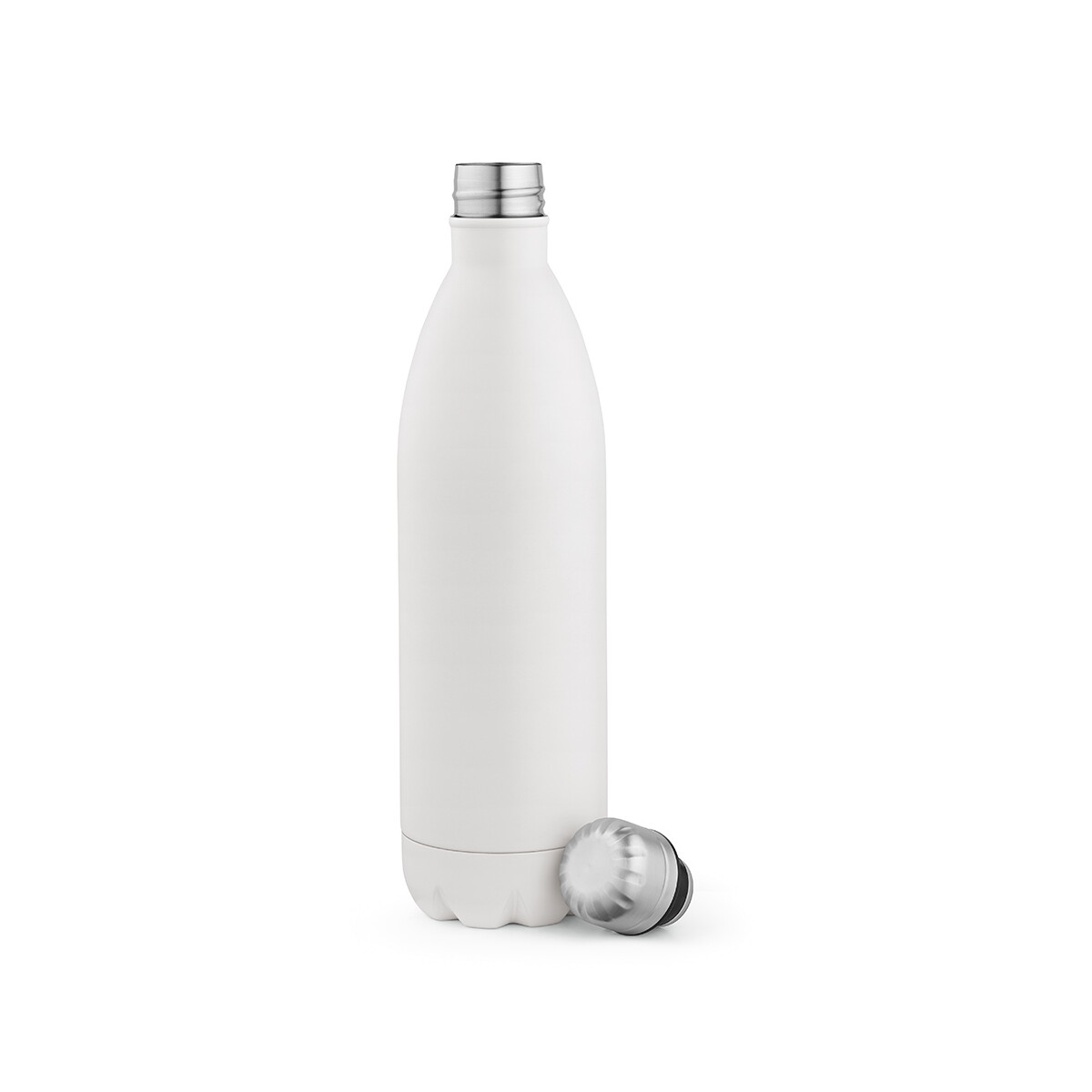 Butelki z logo – butelka mississippi 1100 ze stali nierdzewnej pochodzacej z recyklingu 1100 ml – biała ABT013_106-A Butelka Mississippi 1100 ze stali nierdzewnej pochodzacej z recyklingu 1100 ml - Biała ABT013_106-A