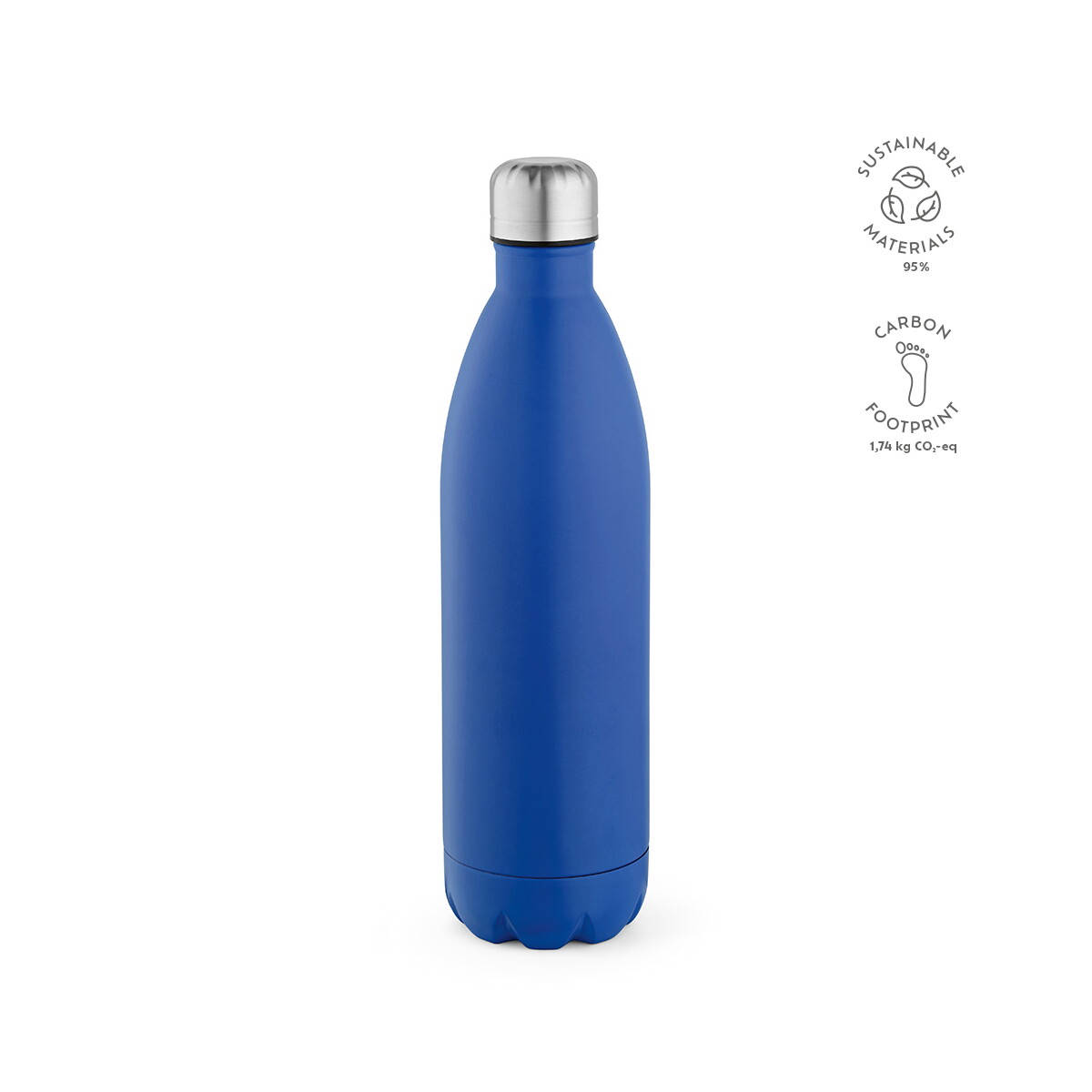 Butelki z logo – butelka mississippi 1100 ze stali nierdzewnej pochodzącej z recyklingu 1100 ml – błękitna ABT013_114-kpi Butelka Mississippi 1100 ze stali nierdzewnej pochodzącej z recyklingu 1100 ml - Błękitna ABT013_114-kpi