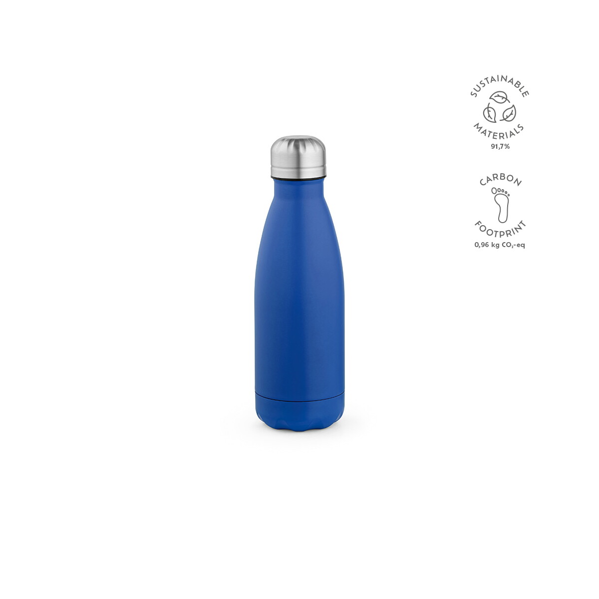 Butelki z logo – butelka mississippi 450 ze stali nierdzewnej z recyklingu 430 ml – błękitna ABT010_114-kpi Butelka Mississippi 450 ze stali nierdzewnej z recyklingu 430 ml - Błękitna ABT010_114-kpi