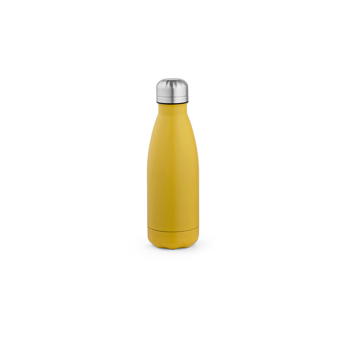 Butelki z logo – butelka mississippi 450 ze stali nierdzewnej z recyklingu 430 ml – ciemnożółta ABT010_118-front Butelka Mississippi 450 ze stali nierdzewnej z recyklingu 430 ml - Ciemnożółta ABT010_118-front