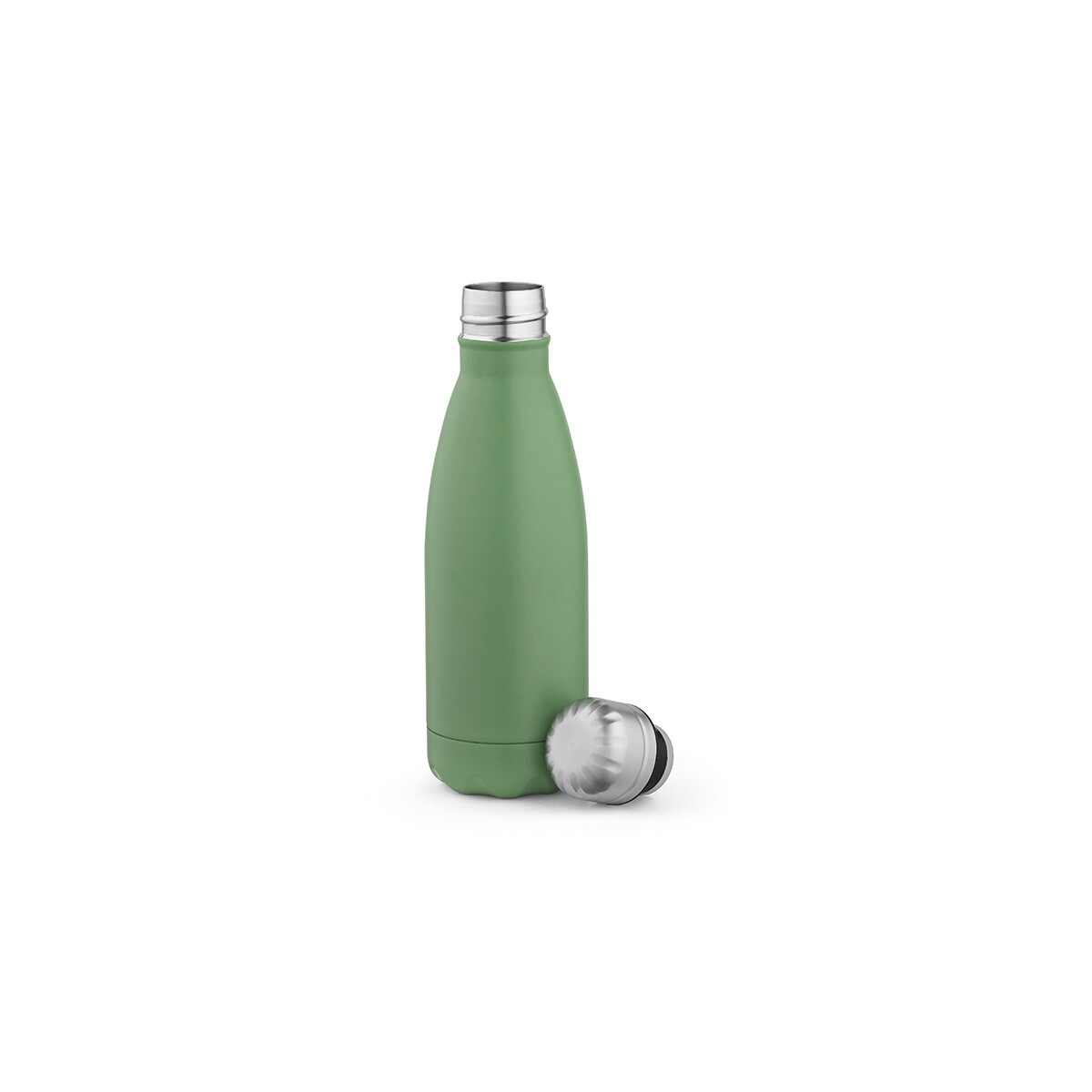 Butelki z logo – butelka mississippi 450 ze stali nierdzewnej z recyklingu 430 ml – pastelowa zielona ABT010_159-A Butelka Mississippi 450 ze stali nierdzewnej z recyklingu 430 ml - Pastelowa zielona ABT010_159-A