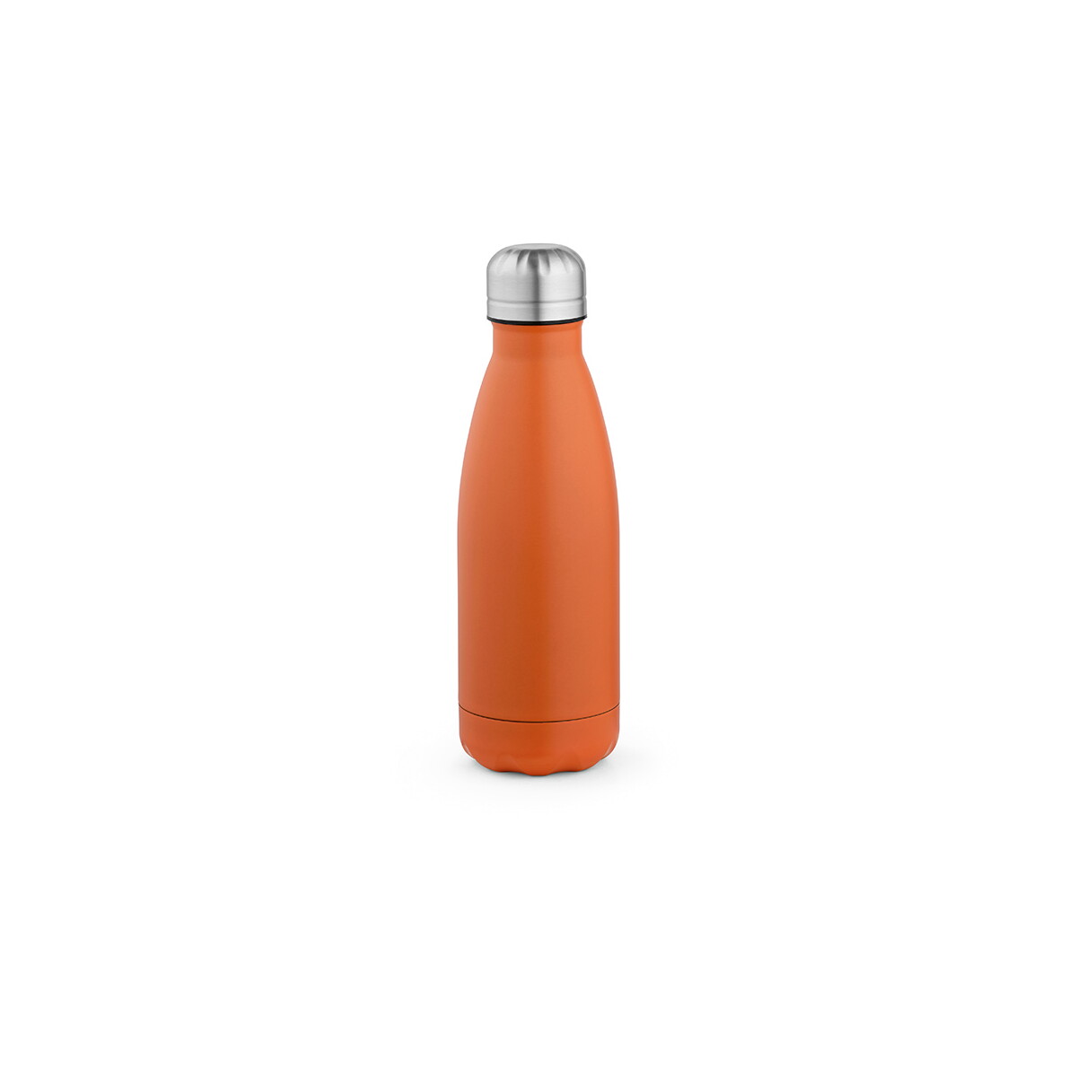 Butelki z logo – butelka mississippi 450 ze stali nierdzewnej z recyklingu 430 ml – pomarańczowa ABT010_128-front Butelka Mississippi 450 ze stali nierdzewnej z recyklingu 430 ml - Pomarańczowa ABT010_128-front