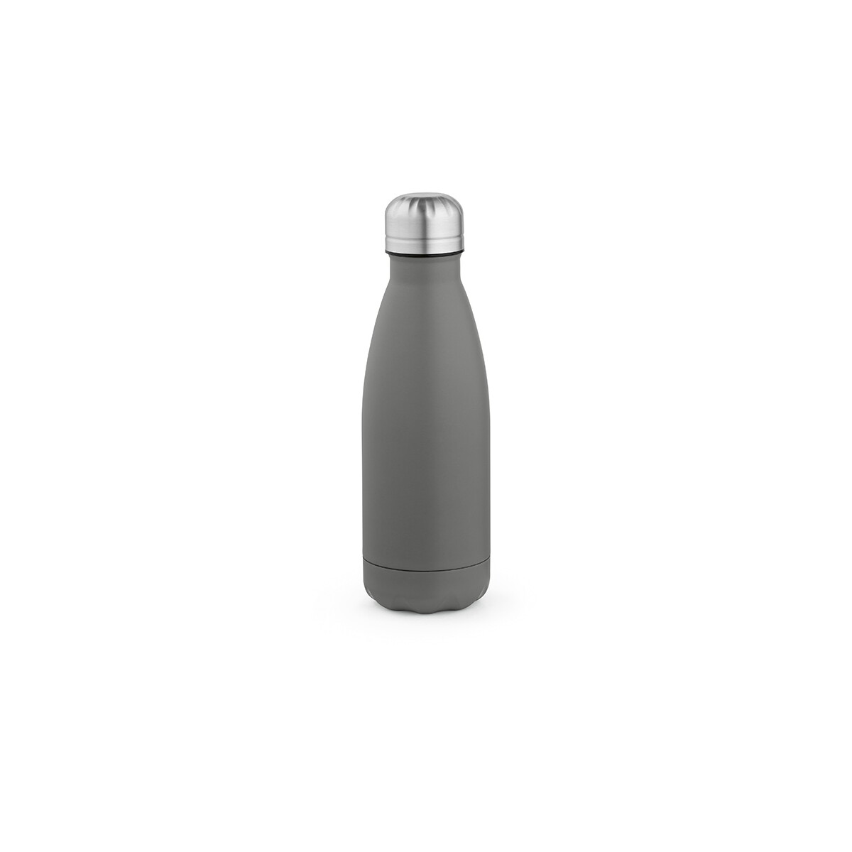 Butelki z logo – butelka mississippi 450 ze stali nierdzewnej z recyklingu 430 ml – szara ABT010_113-front Butelka Mississippi 450 ze stali nierdzewnej z recyklingu 430 ml - Szara ABT010_113-front
