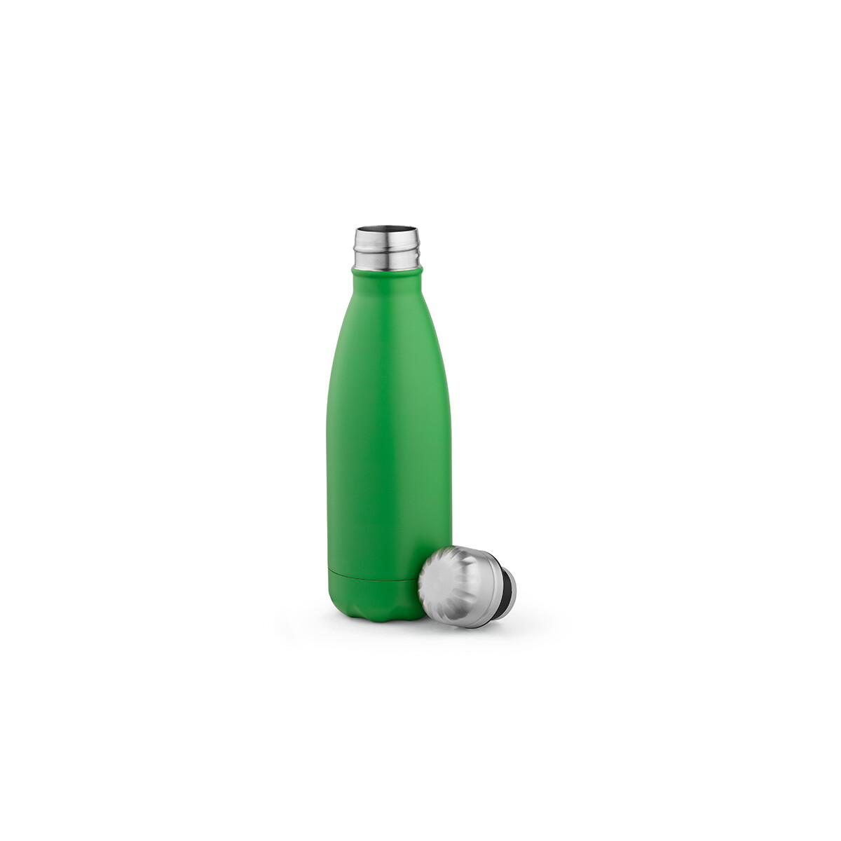 Butelki z logo – butelka mississippi 450 ze stali nierdzewnej z recyklingu 430 ml – zielona ABT010_109-A Butelka Mississippi 450 ze stali nierdzewnej z recyklingu 430 ml - Zielona ABT010_109-A