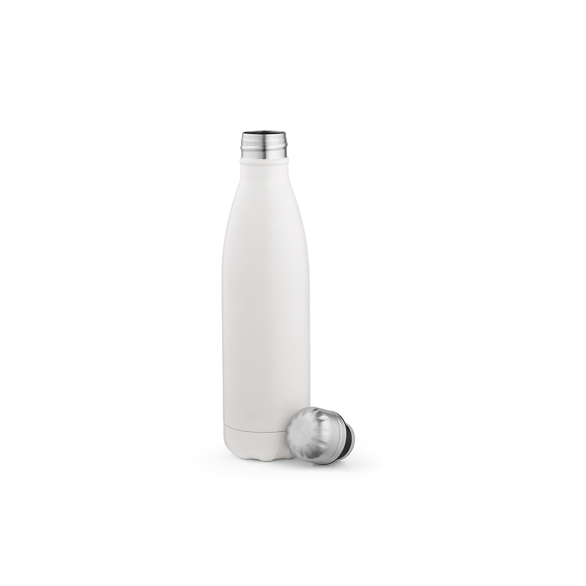 Butelki z logo – butelka mississippi 550 ze stali nierdzewnej z recyklingu 535 ml – biała ABT011_106-A Butelka Mississippi 550 ze stali nierdzewnej z recyklingu 535 ml - Biała ABT011_106-A