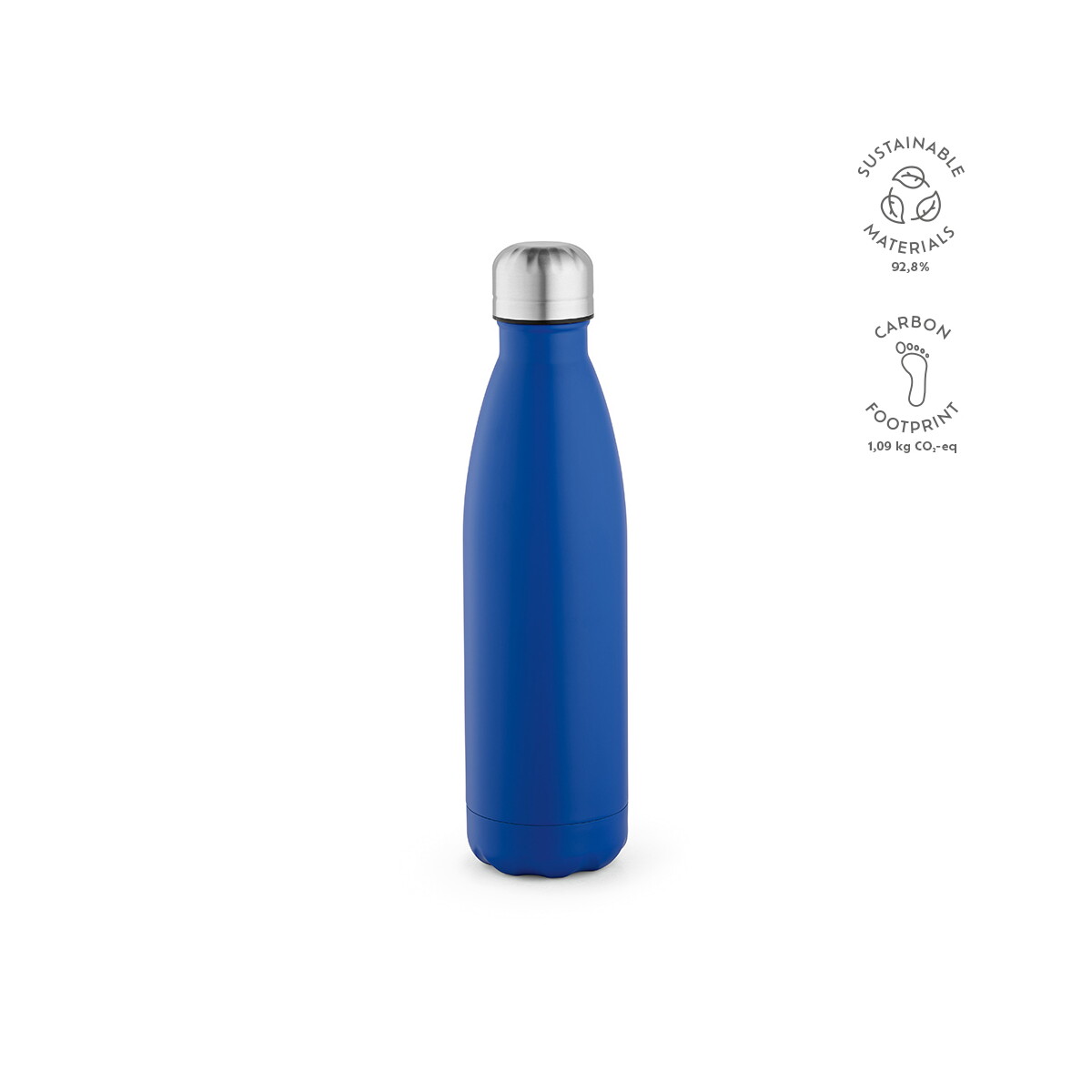 Butelki z logo – butelka mississippi 550 ze stali nierdzewnej z recyklingu 535 ml – błękitna ABT011_114-kpi Butelka Mississippi 550 ze stali nierdzewnej z recyklingu 535 ml - Błękitna ABT011_114-kpi