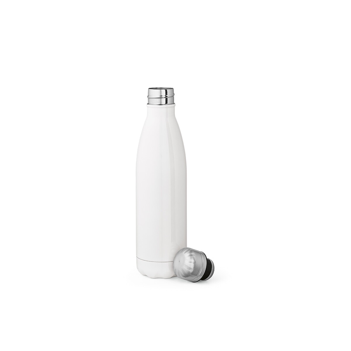 Butelki z logo – butelka mississippi 550w ze stali nierdzewnej z recyklingu 535 ml – biała ABT036_106-A Butelka Mississippi 550W ze stali nierdzewnej z recyklingu 535 ml - Biała ABT036_106-A