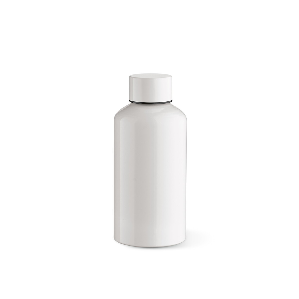 Butelki z logo – butelka yukon aluminium z recyklingu 550 ml – biała ABT025_106-front Butelka Yukon Aluminium z recyklingu 550 ml - Biała ABT025_106-front