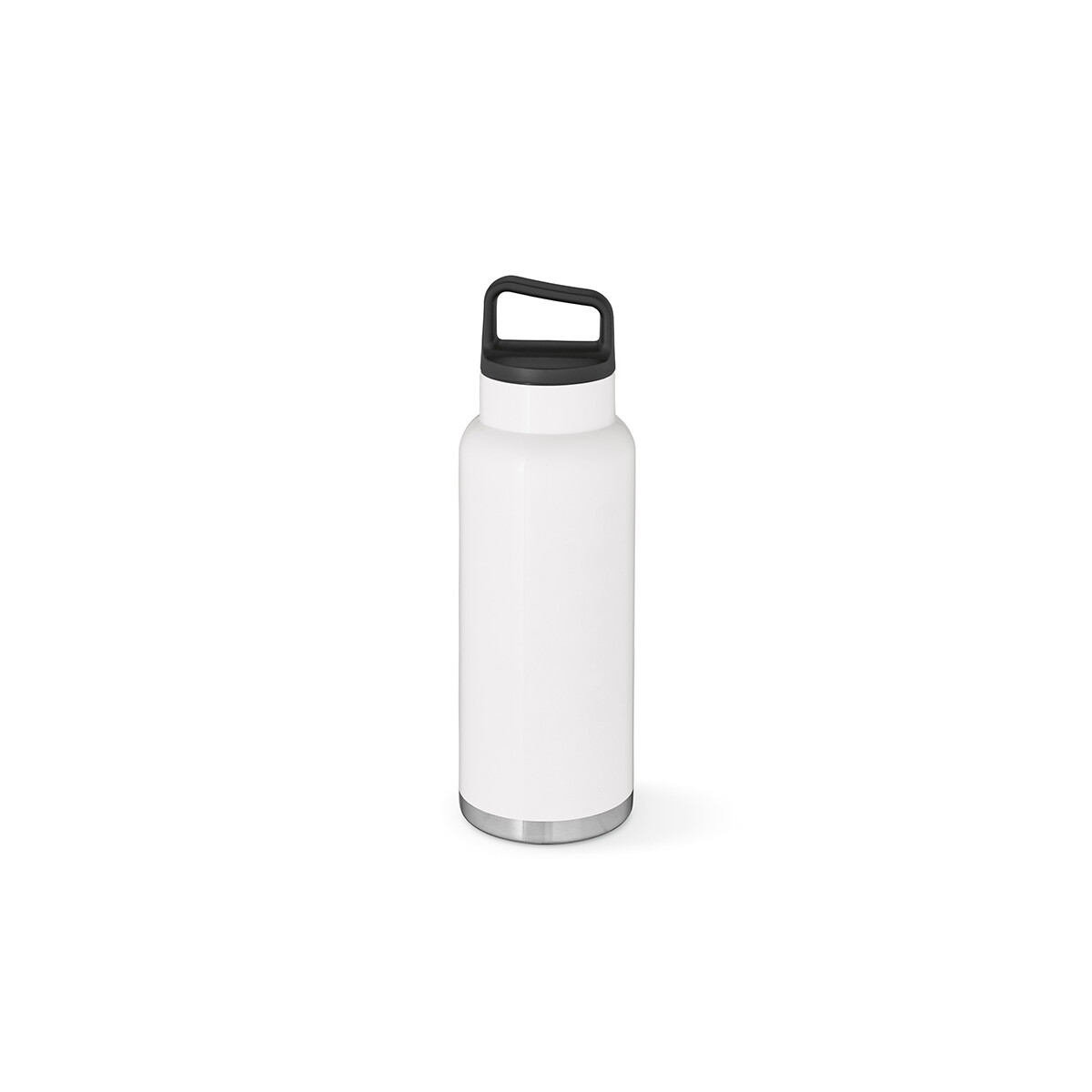 Butelki z logo – butelka zambezi 1000w ze stali nierdzewnej pochodzacej z recyklingu 1160 ml – biała ABT041_106-front Butelka Zambezi 1000W ze stali nierdzewnej pochodzacej z recyklingu 1160 ml - Biała ABT041_106-front
