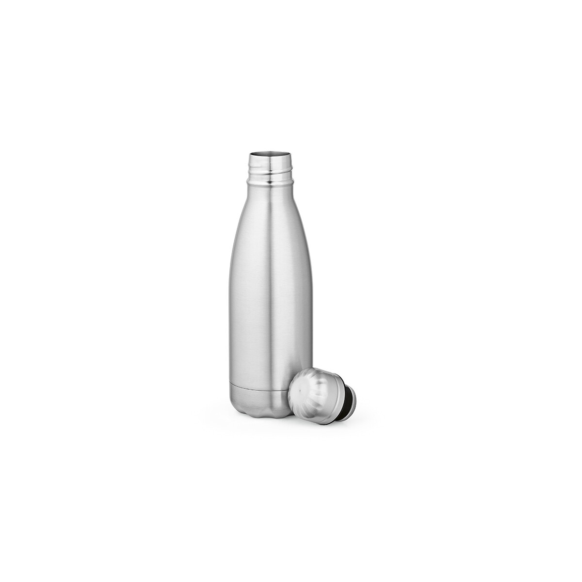 Butelki z logo – mississippi 450p butelka ze stali nierdzewnej z recyklingu 430 ml – srebrna ABT043_107-A Mississippi 450P Butelka ze stali nierdzewnej z recyklingu 430 ml - Srebrna ABT043_107-A
